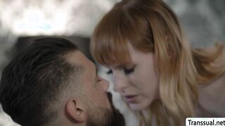Lianna Lawson a redhead TS hottie is analed by lover