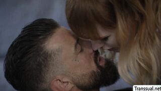 Lianna Lawson a redhead TS hottie is analed by lover