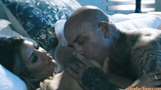 Hot couple having erotic anniversary sex