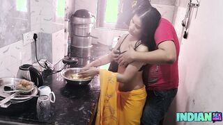 Hot Desi Bhabhi Kitchen Sex With Husband