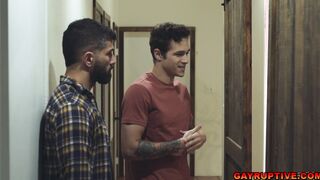Jayden Marcos deepthroats Adam Ramzis cock