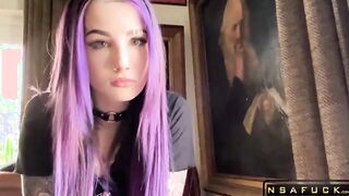 Goth Teen Squirts on Step Brothers Cock Valerica Steele