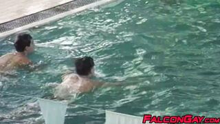 Hot Alan and Pavol give in to their desires in a public sauna