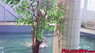 Hot Alan and Pavol give in to their desires in a public sauna