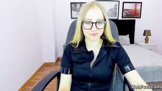 Small tits amateur blonde beauty on webcam