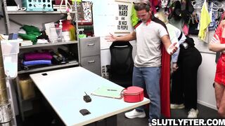 Officer threesome with Khloe and her stepdad