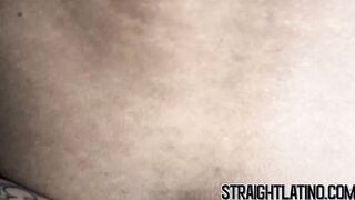 Latino first timer takes raw dick in ass and cum in mouth