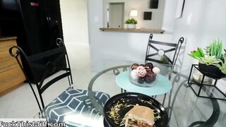 Milf Kali Roses tells stepson, I know you saw me masturbating in the Shower
