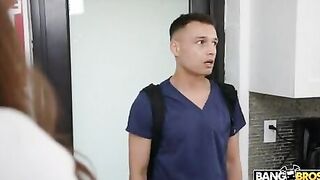 Big tits wife get creampie by lucky masseur