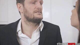 Classy European MILF gets fucked in all love holes