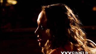 Passionate cock sucking turns into pounding with creampie