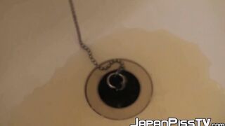 Shy babe from Japan pees on floor during multiple occasions