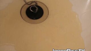 Shy babe from Japan pees on floor during multiple occasions