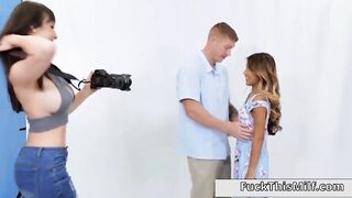 Experienced Lexi Luna Knows How To Make Clara Trinity & Her Bf Loosen Up & Have Some