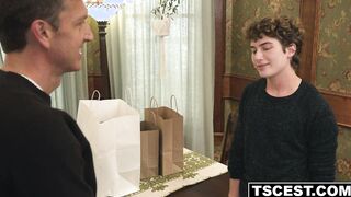Slippery FTM cunt pounded by DILF's big cock