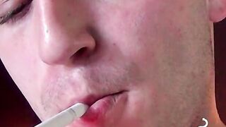 Sensual dick stroking after smoking session fantasy
