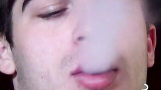 Sensual dick stroking after smoking session fantasy