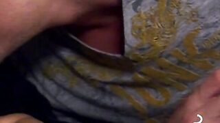 Sucking my chainsmoker stepbro before he goes to bed