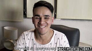 Straight Latin amateur cums in gays mouth after cock riding