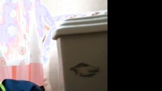 spying on latina Grandma with big hangers