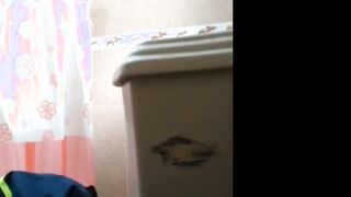 spying on latina Grandma with big hangers