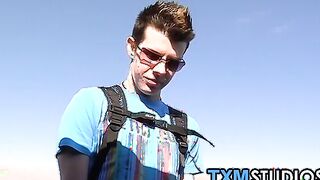 Twinks Josh, Danny and Todd breeding in the back seat