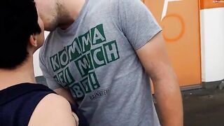 Incredible Sexy german old nailed outside