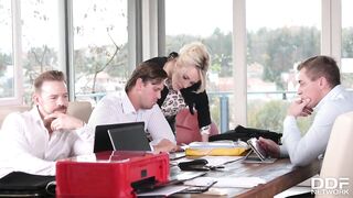 Brittany Bardot Gang Bang Office Seen