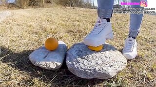 Fila Disruptor Shoeplay Trample dangling Nylonfeet and Crush