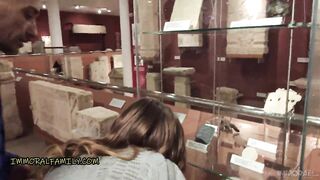 Bratty British Goddess Goes to History Museum with Her Stepdad