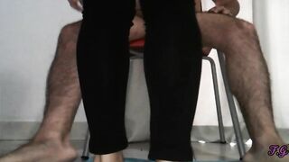 My hubby's friend likes video my booty while I suck