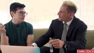 Stepdads tries cum treatment with stepson