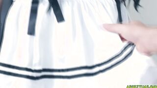 Femboy maid fucked by pleasing her boss