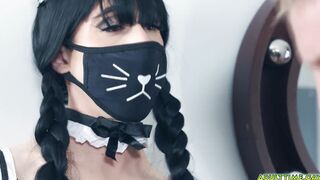 Femboy maid fucked by pleasing her boss