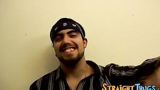 Badass straighty jacks off his cock while looking at the cam