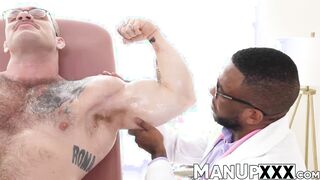 Horny doctor pleases his patient for himself