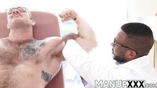 Horny doctor pleases his patient for himself