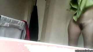 hidden camera films stepmother's hairy pussy