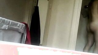 hidden camera films stepmother's hairy pussy