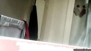 hidden camera films stepmother's hairy pussy