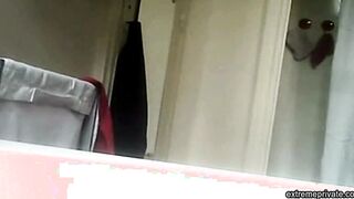 hidden camera films stepmother's hairy pussy