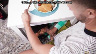 The two cheaters fuck all over the kitchen