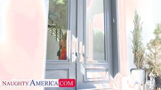 Hot cougar Rachael Cavalli gets creampied by her next door's big black dick