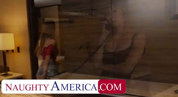Angel Youngs getting banged by hotel staff after her breakup