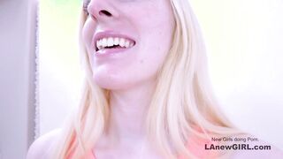 Girl shows skill with hard cock in her face