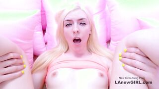 Girl shows skill with hard cock in her face