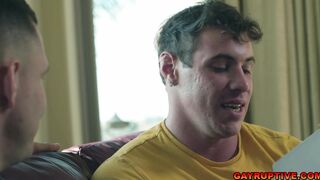 Kyle Fletcher tastes Austin Matthews cream