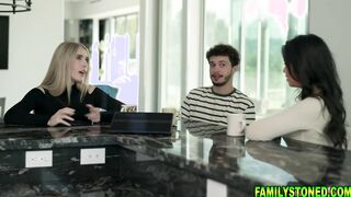 Stepmom helping her stepson shoot porn