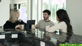 Stepmom helping her stepson shoot porn