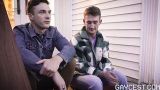 Big brother takes little brother's virginity!